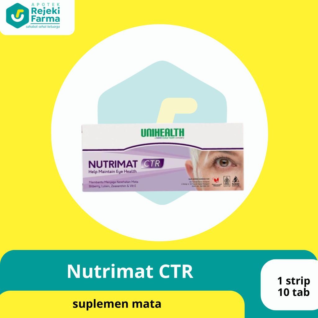 Nutrimat CTR  1strip (10tab) Suplemen Kesehatan Mata Dari Unihealth