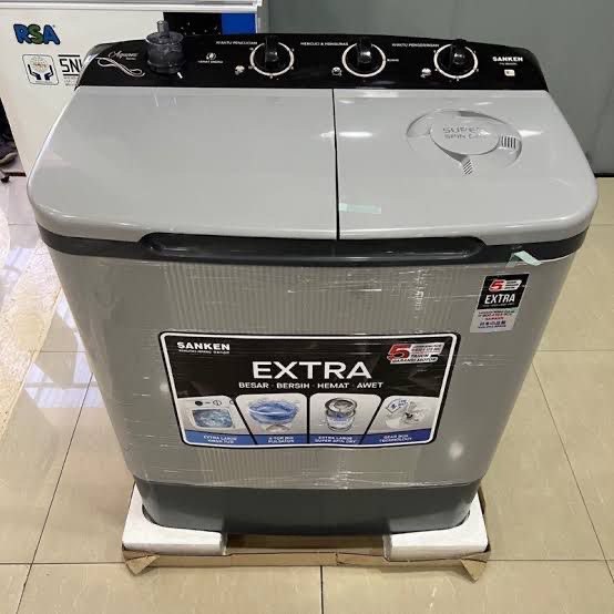 PROMO TERBATAS MESIN CUCI SANKEN 8 KG FREE RINSO CAIR FREE ONGKIR SERANG KOTA MESIN CUCI SANKEN 2 TA