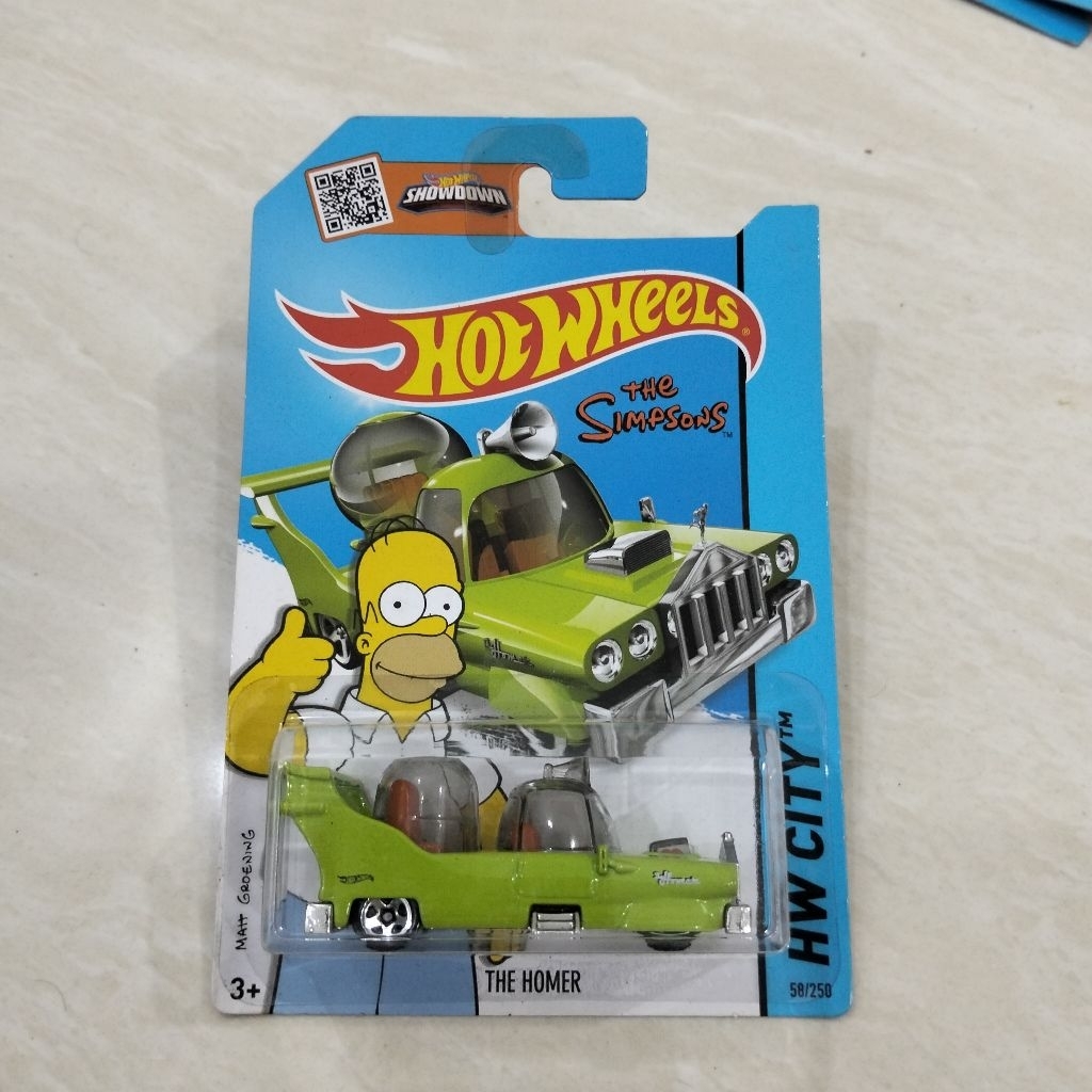 Hot Wheels The Homer The Simpsons Mobil Hijau