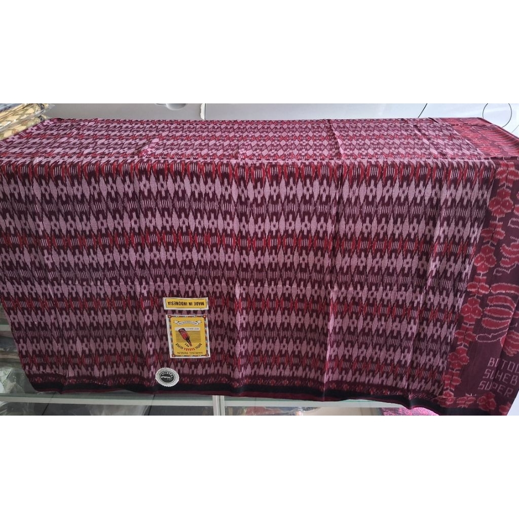 Sarung Goyor Botol Suheb Super Cap Sahara Warna Kuning Tenun ATBM Bali Super Warna Nusantara Habaib 