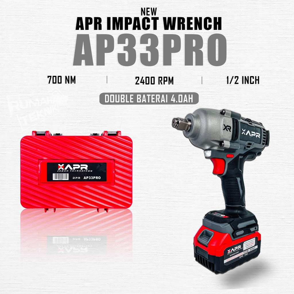 APR IMPACT WRENCH JUMBO APR AP33PRO 1800NM IMPEK KUAT MOBIL MOTOR MESIN TRUCK XAPR