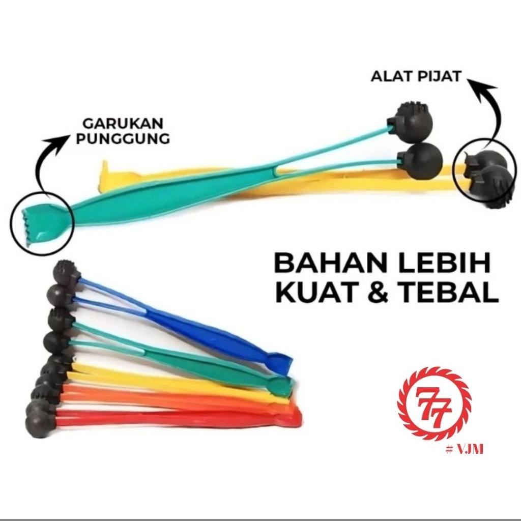 Alat Pijat Pukul Pukul Badan Manual /Alat Garuk Punggung dan Pukul Pukul 2in1