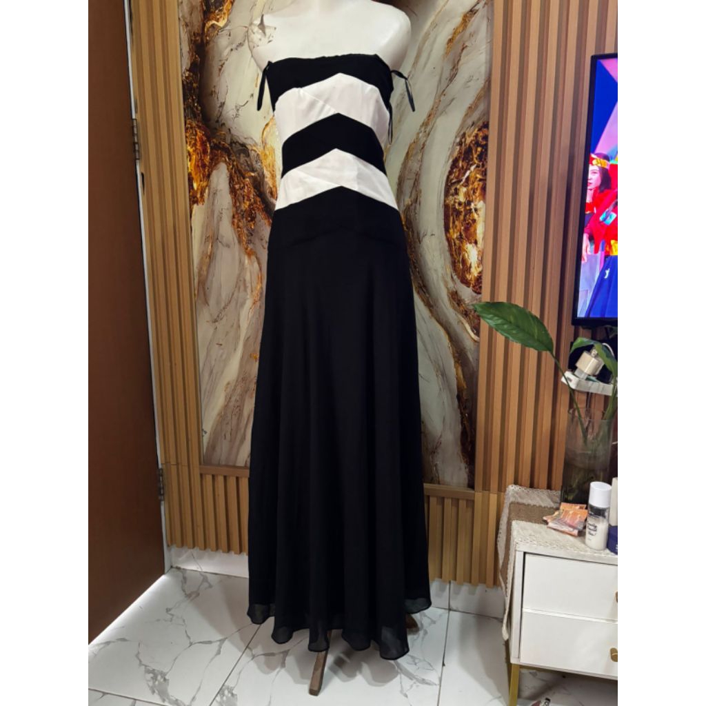 Dress kemben Hitam wanita