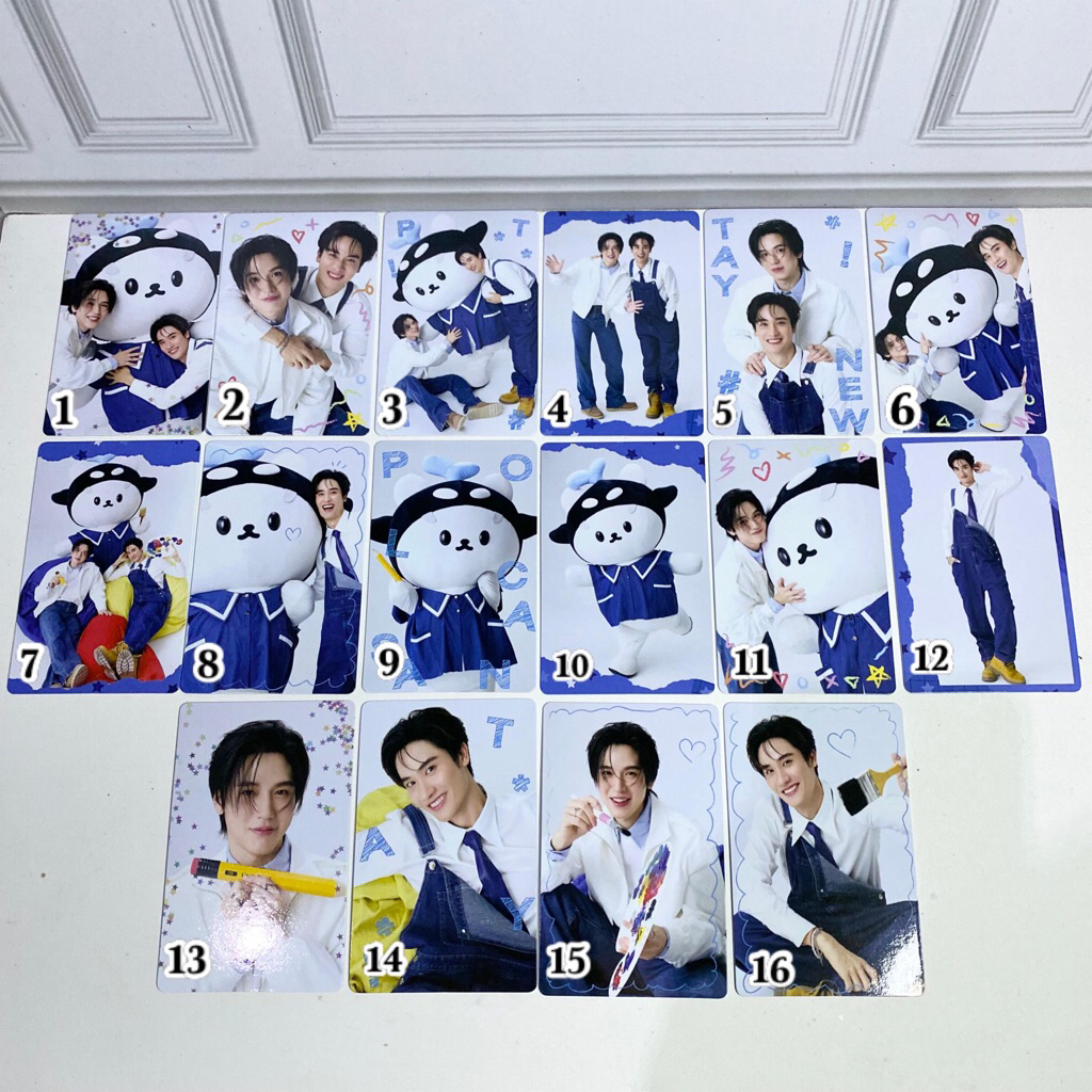 CC TayNew Polcasan Collectible Card Polca Fam Meeting Gmmtv Official Yaisan Tay Tawan Newie