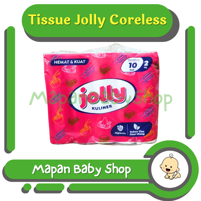 Tisu Jolly Coreless Roll Kuliner 1 ball (10pak)
