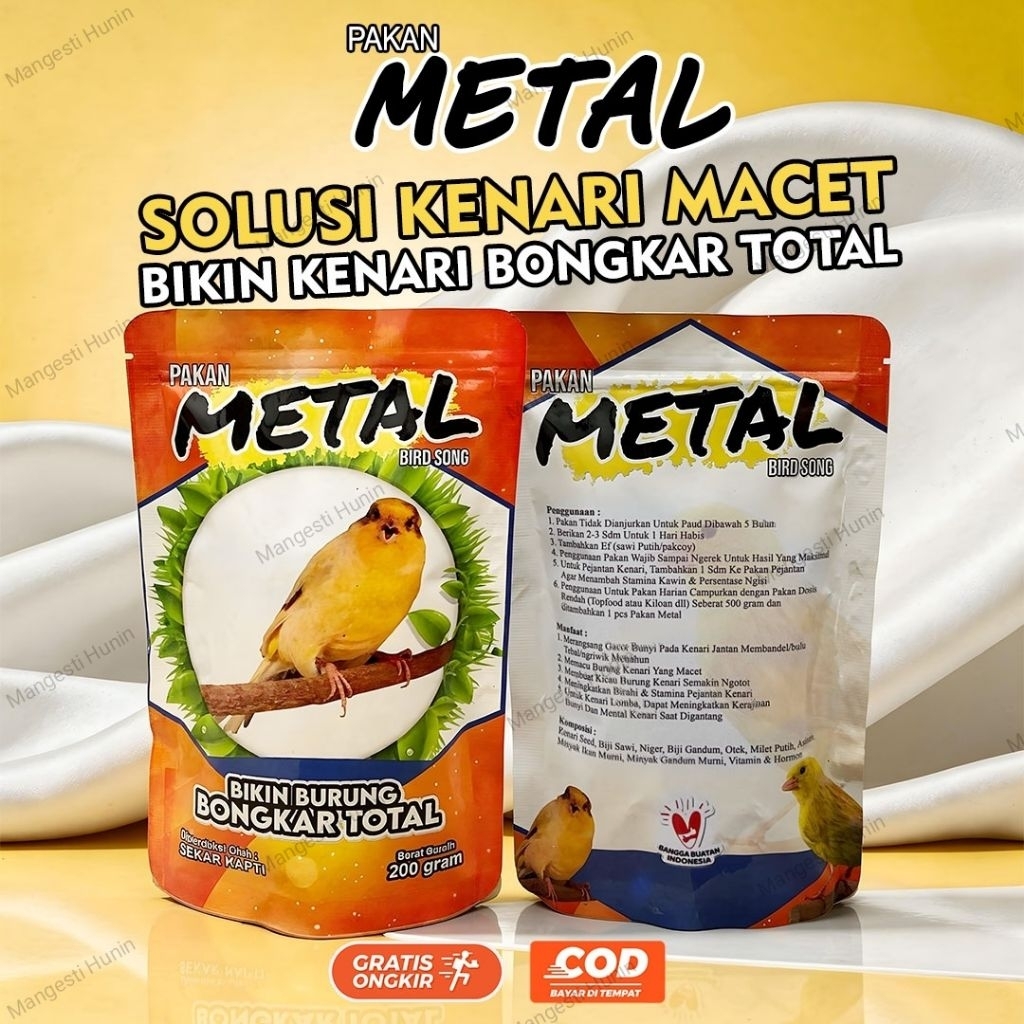 Pakan Anti Macet Berkualitas - PAKAN METAL - Pakan Anti Macet Kenari