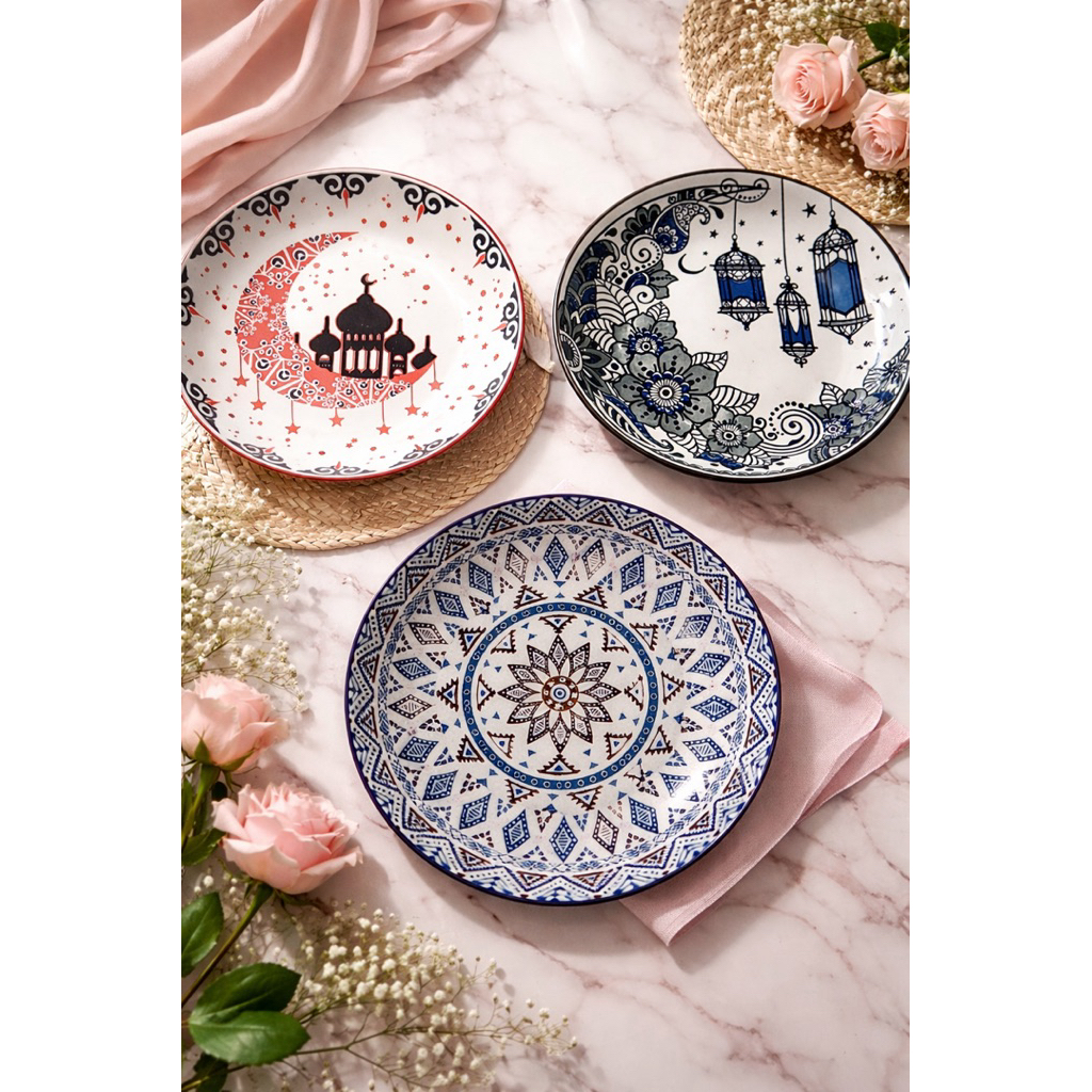 Piring Keramik | Piring cantik | gift set cantik
