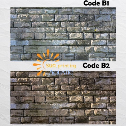 Stiker Background Aquarium Brick Wall Batu Bata