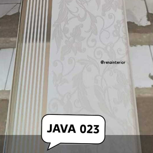Plafon PVC JAVAFON GLOSSY, Harga 1 dus panjang 4mtr (isi 12lbr) Tahan rambatan api, tahan rayap, ant