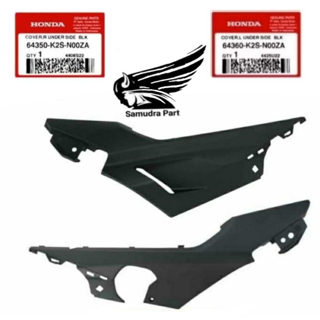 64350K2SN00ZA Cover Samping pijakan kaki Vario 160 Kanan kiri original 64360K2SN00ZA