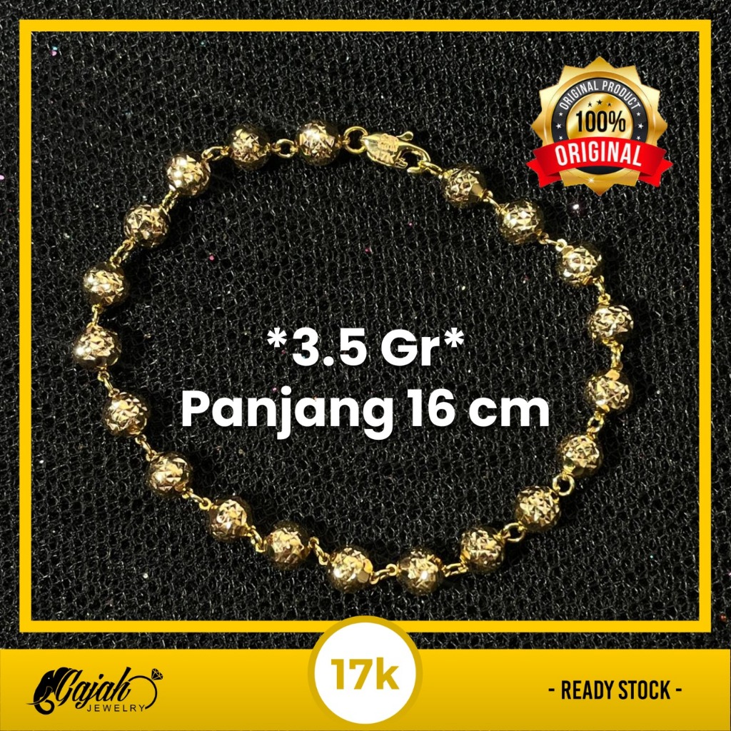 Gelang Emas 17K - Toko Emas Gajah -  3.5 Gram 8515