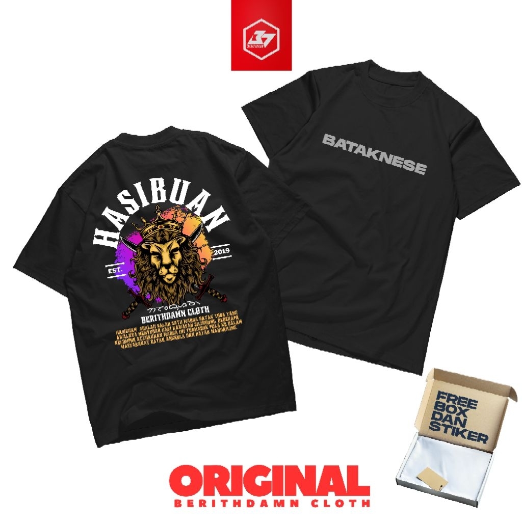 Kaos Batak Marga HASIBUAN Tshirt Premium Cotton 24s Berithdamn Cloth
