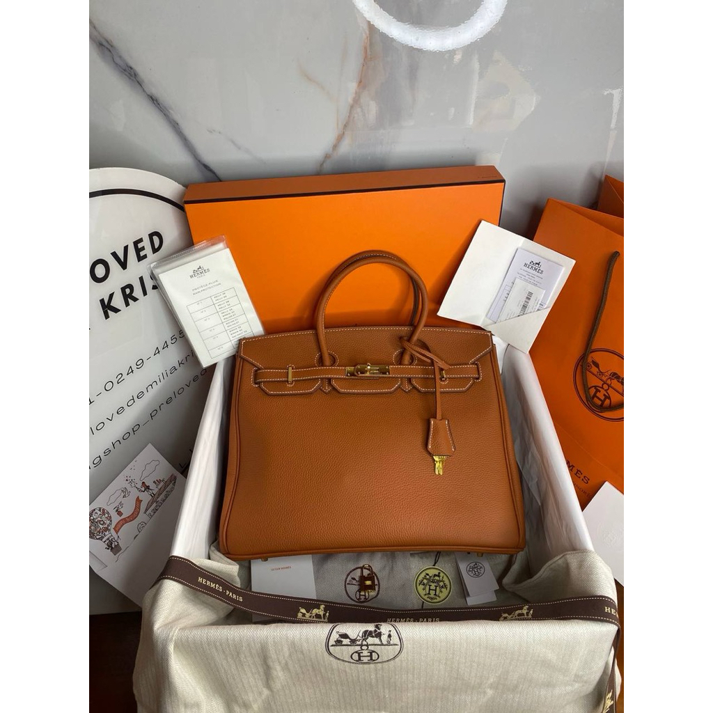 Preloved 2023 Birkin 35 gold togo ghw Authentic