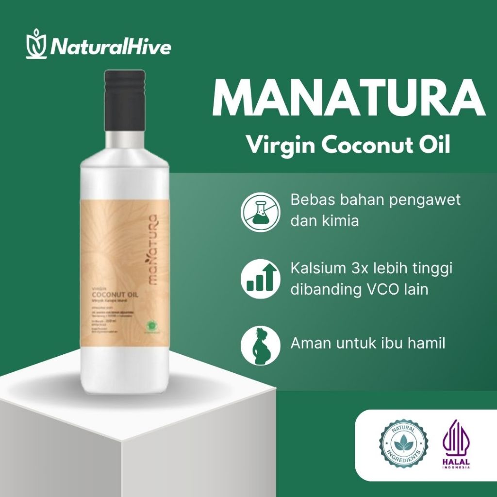 Manatura VCO (Virgin Coconut Oil) – Minyak Kelapa Murni Cold Pressed