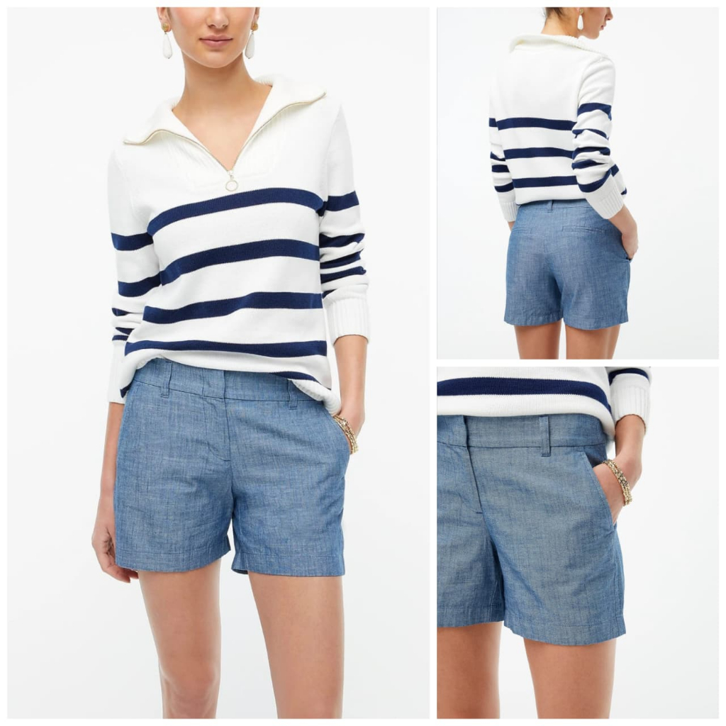 Celana J.Crew Classic Chambray Short pants