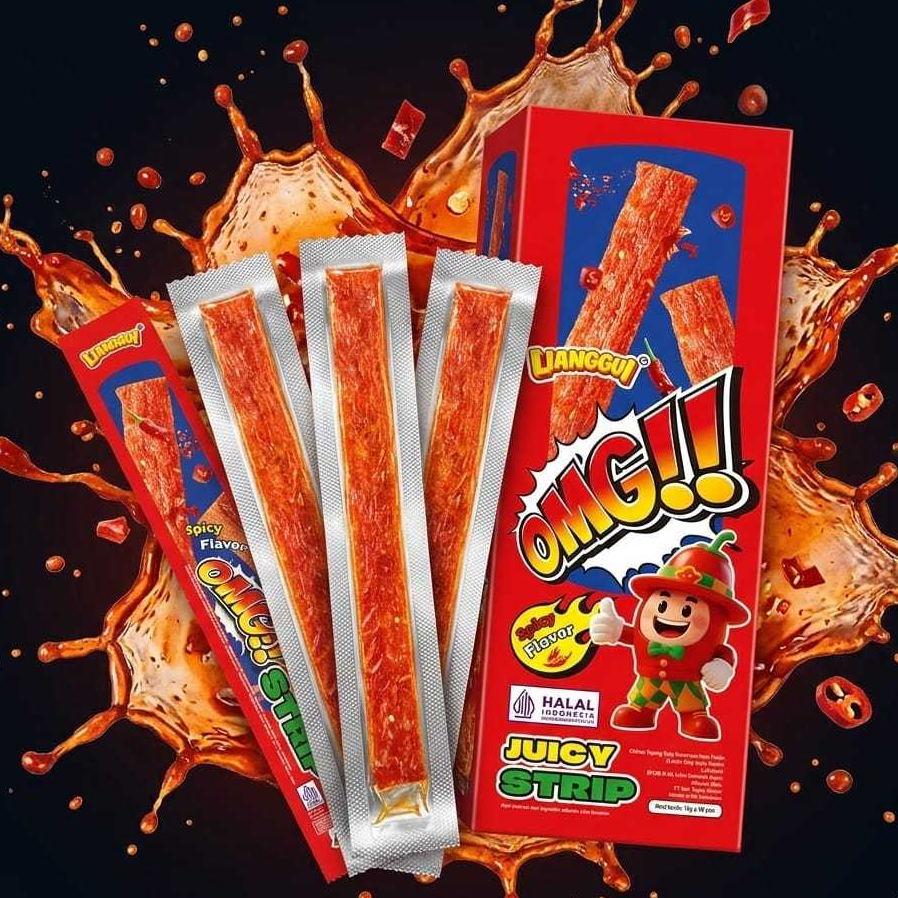 Tang Tang Latiao stik strip halal pedas latiaw china makanan pedas manis isi 30 pcs 1 pak