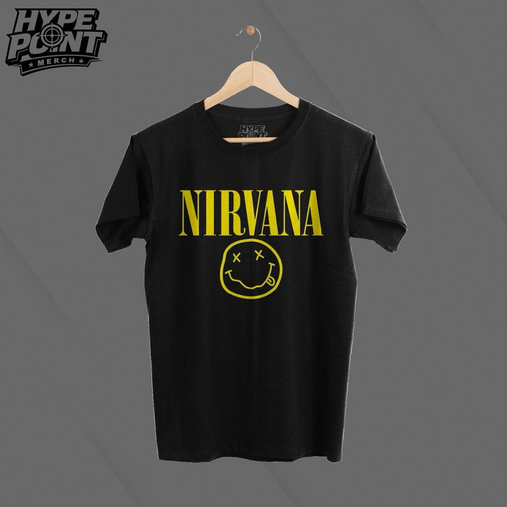 Kaos NIRVANA 100% original | T-Shirt NIRVANA ori | kaos sablon premium termurah terlaris | Hype Poin