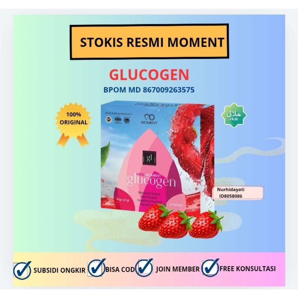 MOMENT Neo Glucogen 1 box isi 12 sachet