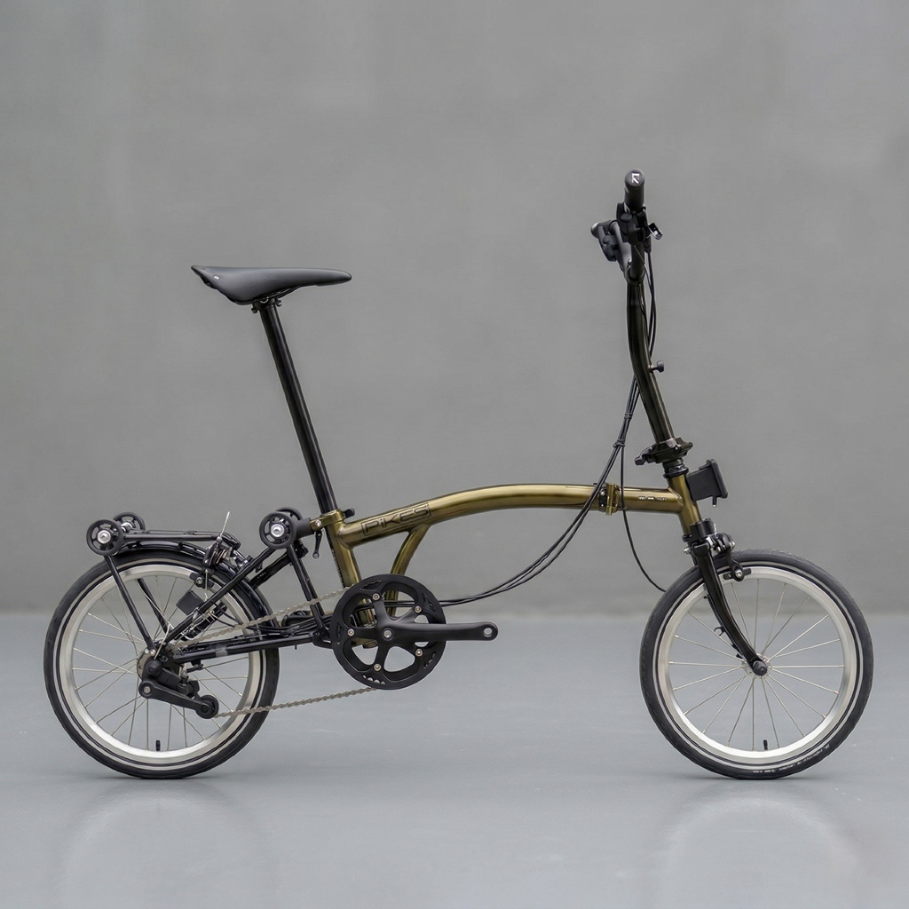 Sepeda Lipat Folding Bike Element Pikes Gen 2 Goldie not brompton 3sixty