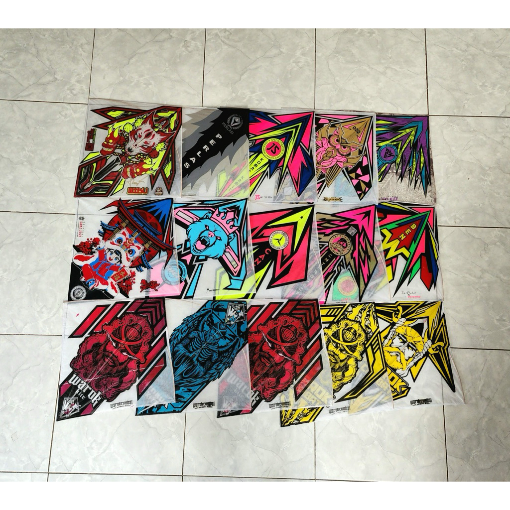 Paket Layangan Sukhoi Warok Wibu Evolution (15pcs)