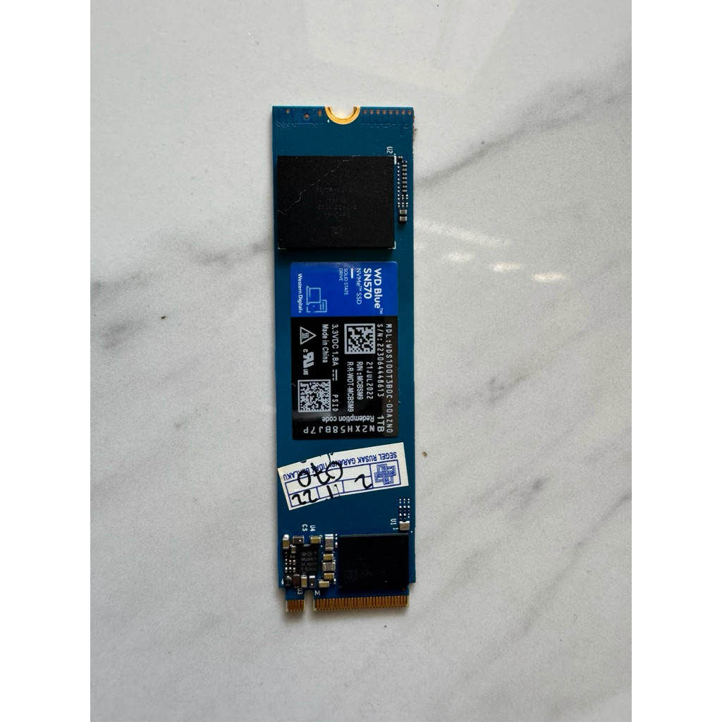 SSD NVME WD BLUE SN570 M.2 2280 1TB