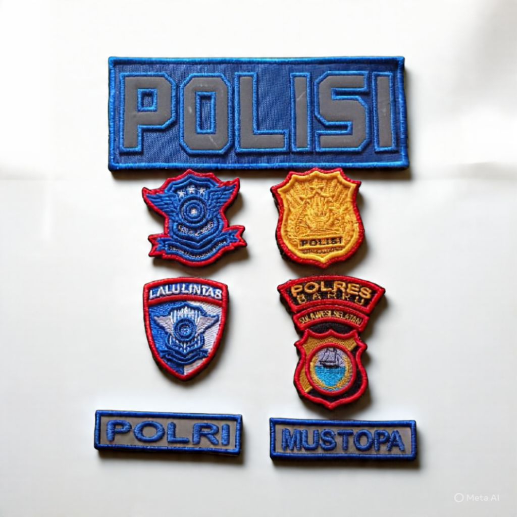Logo Bordir Polisi/atribut polri