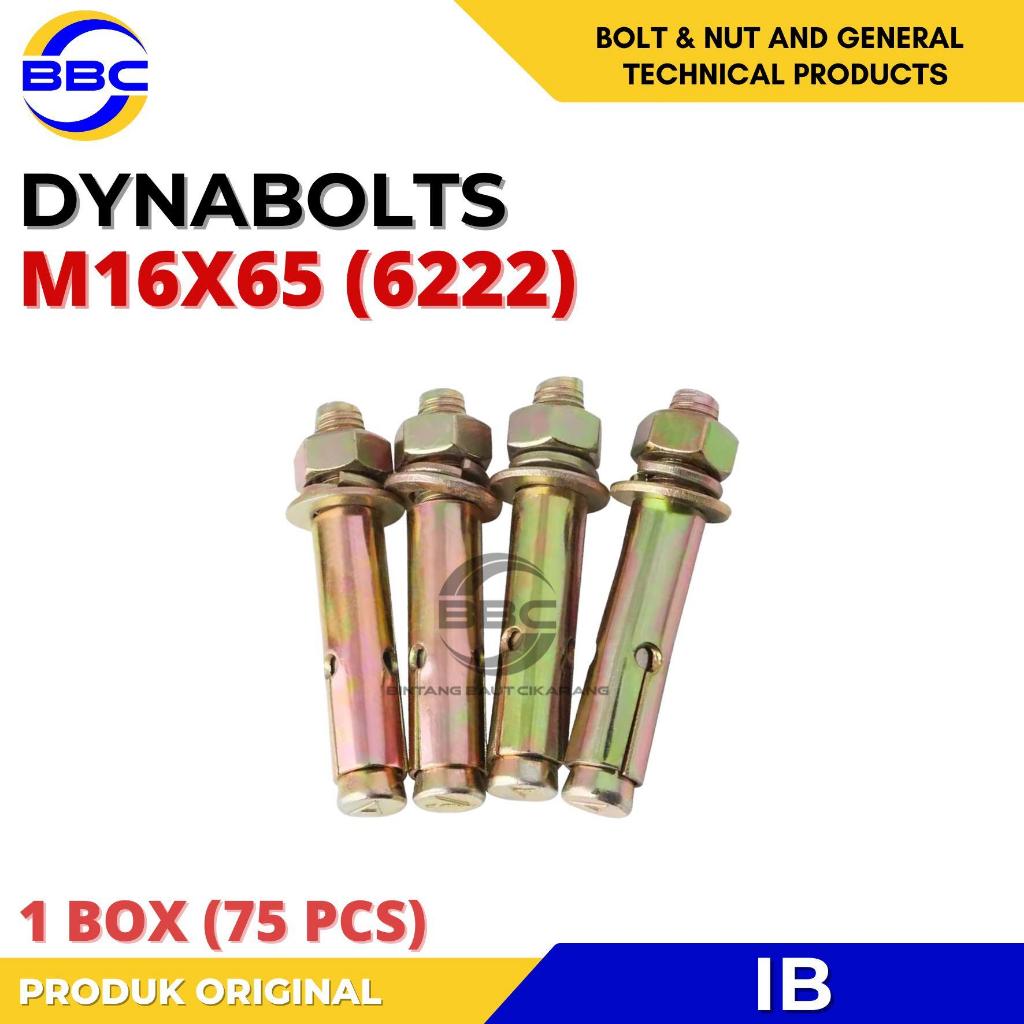 1 BOX - Dynabolt M16 x 65 Tipe 6222 Kuning ( 6.5cm ) Dynabolt M16 x 65
