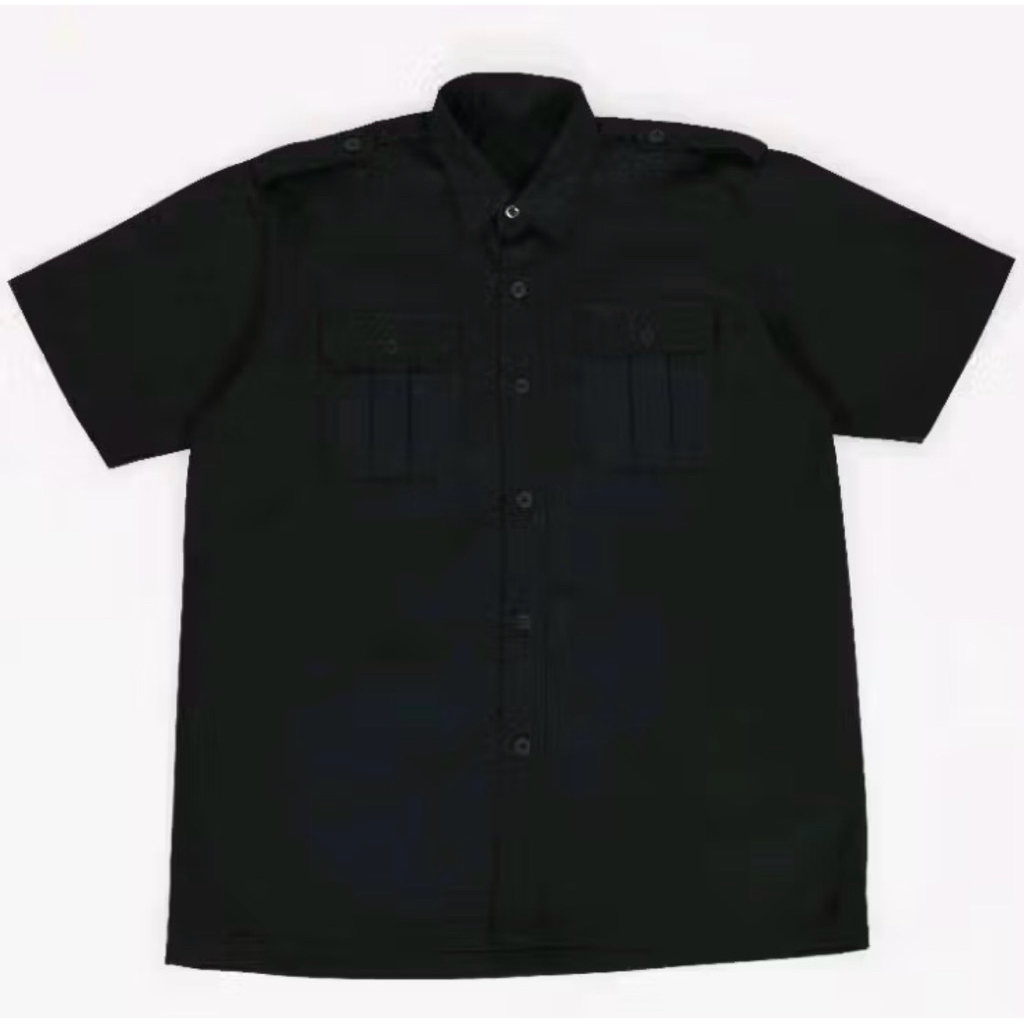 Basic -  Workshirt Enginer Polos  "HITAM PEKAT"