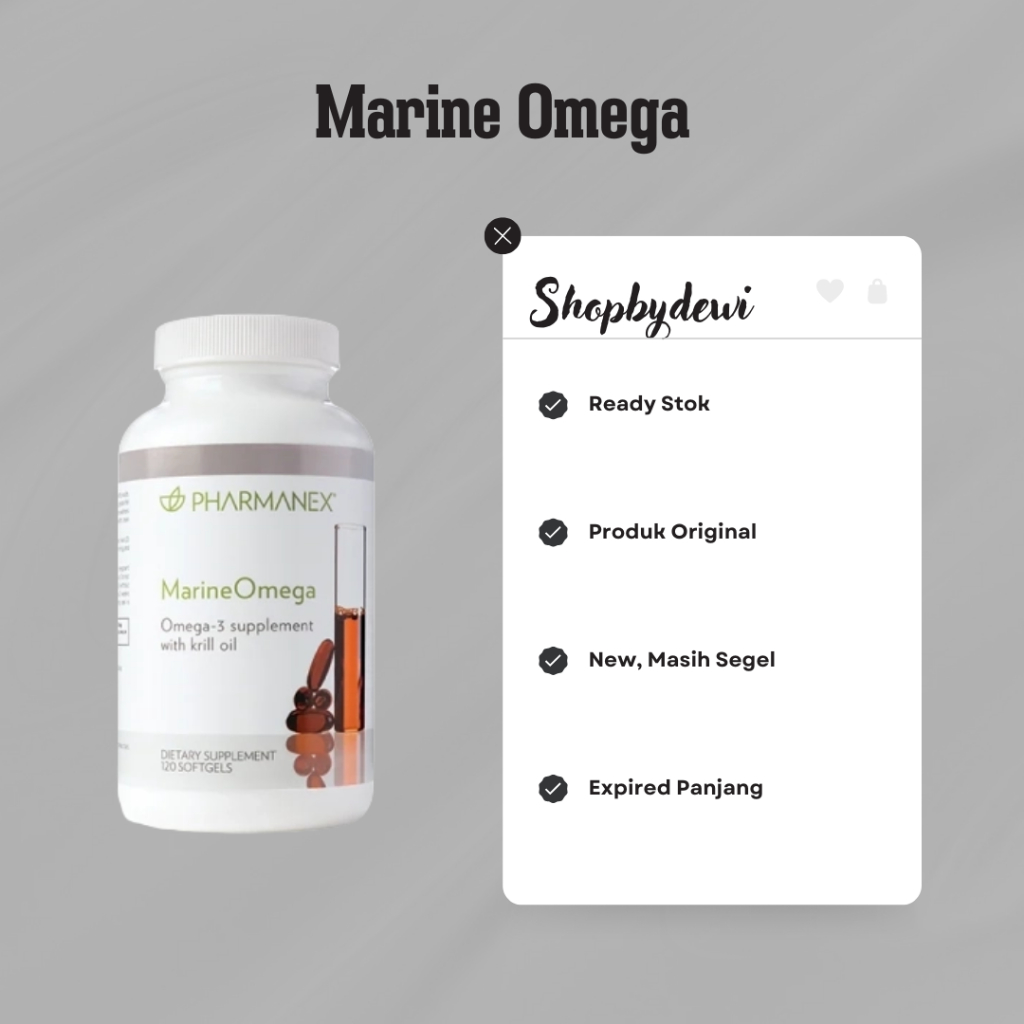 Marine Omega Minyak Ikan isi 120 Softgel ED 2027 Original