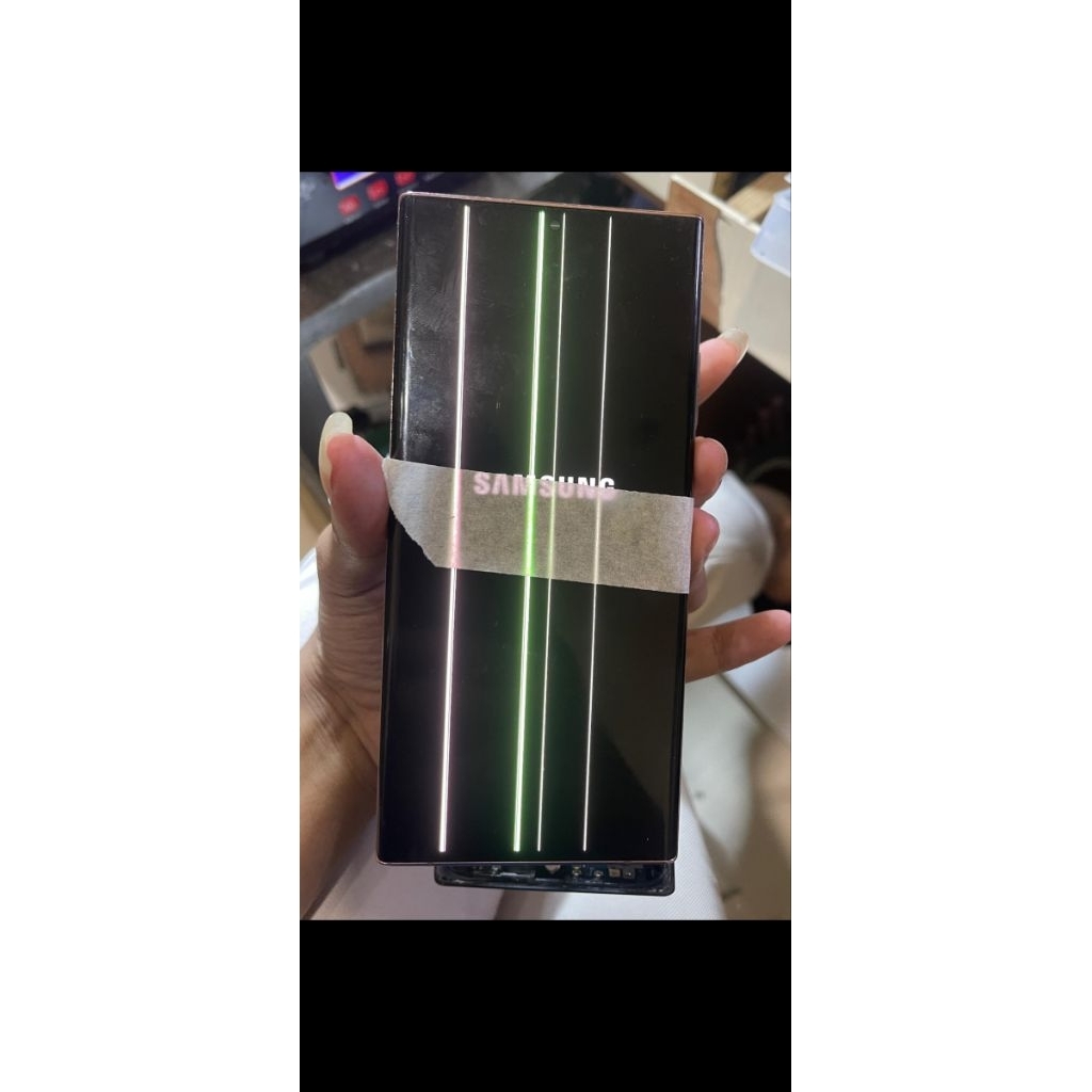 LCD SAMSUNG NOTE 20 ULTRA ORI COPOTAN MINUS GARIS