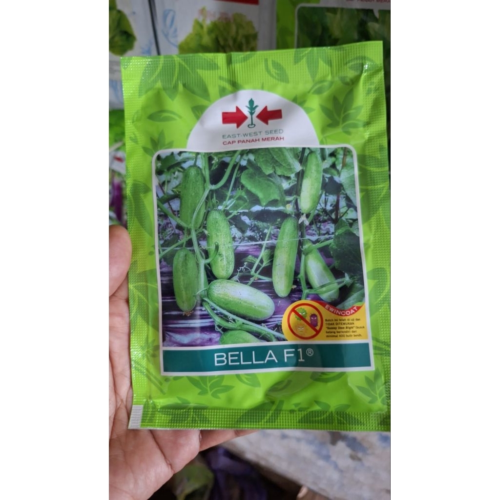 Benih Timun Baby  BELLA F1 isi 800 biji, Cap Panah Merah