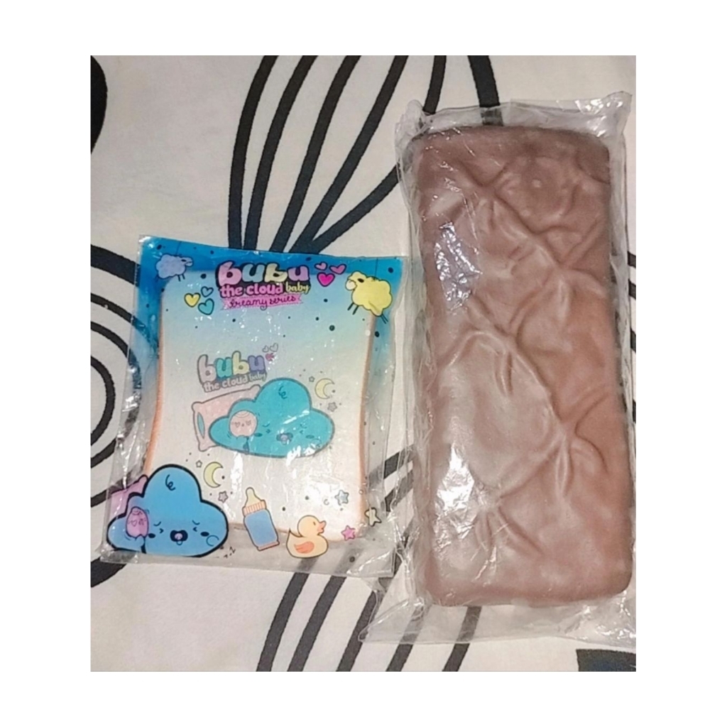 squishy toast bubu + coklat bar
