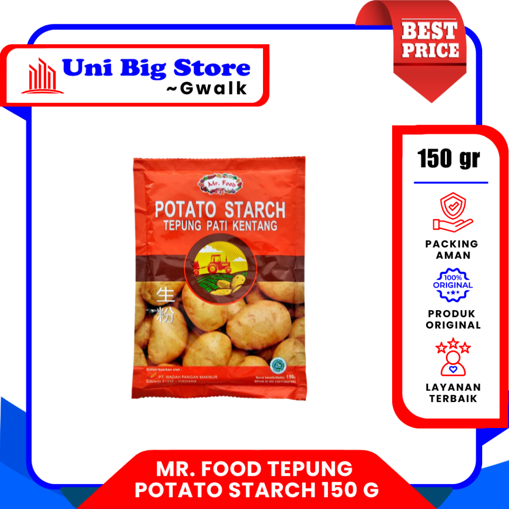 MR. FOOD TEPUNG POTATO STARCH TEPUNG PATI KENTANG ~ 150 GR