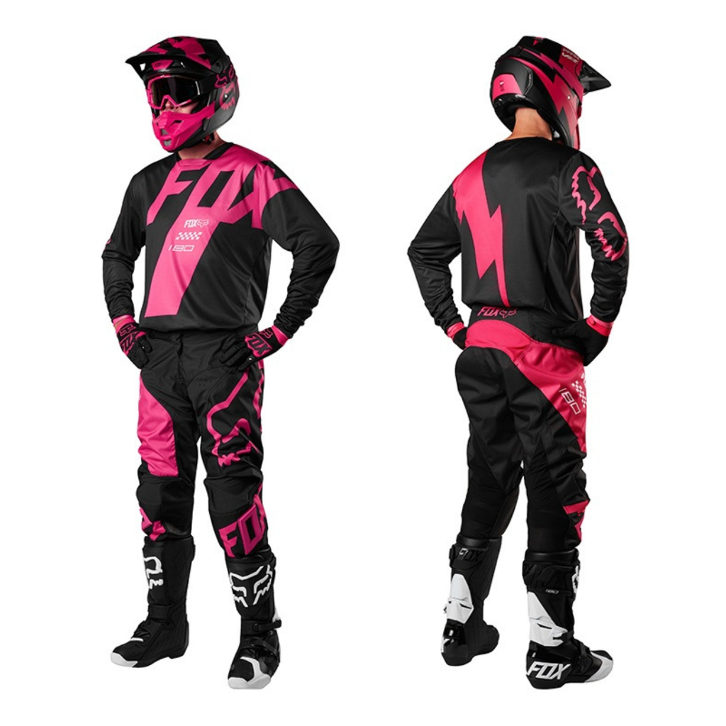 FOX 180 MASTAR BLACK/PINK JERSEY SET – Original fox