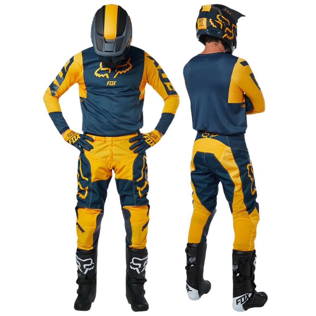 FOX 180 PRZM NAVY/Yellow JERSEY SET – Original Fox