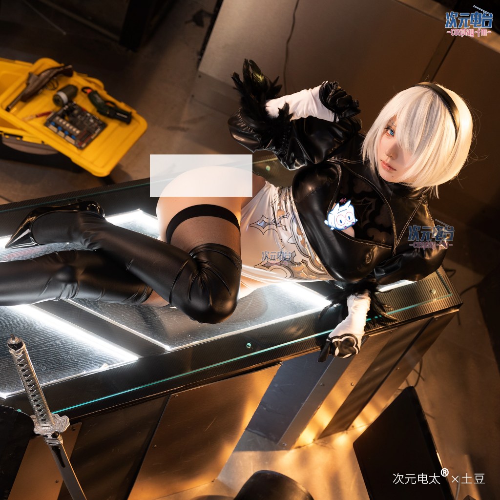 [READY JKT] Cosplay FM - 2B Costume Size M (without skirt) - Nier Automata 2B Cosplay Costume - Kost