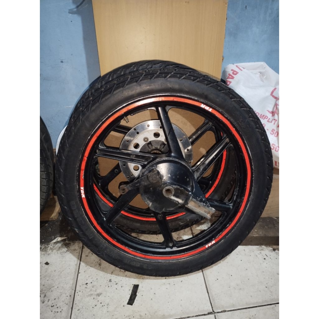 Velg ban Megapro Primus ori lengkap depan belakang