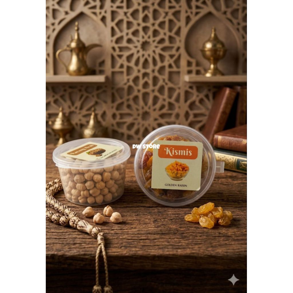 repackaged 100 g cemilan arab (coklat krikil, kismis,kacang arab)