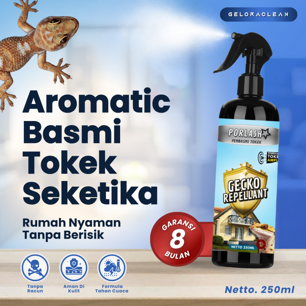 GECKO REPELLANT Cairan Pembasmi Tokek Ampuh Spray Aromatic Basmi Tokek Seketika Spray Pengusir Tokek
