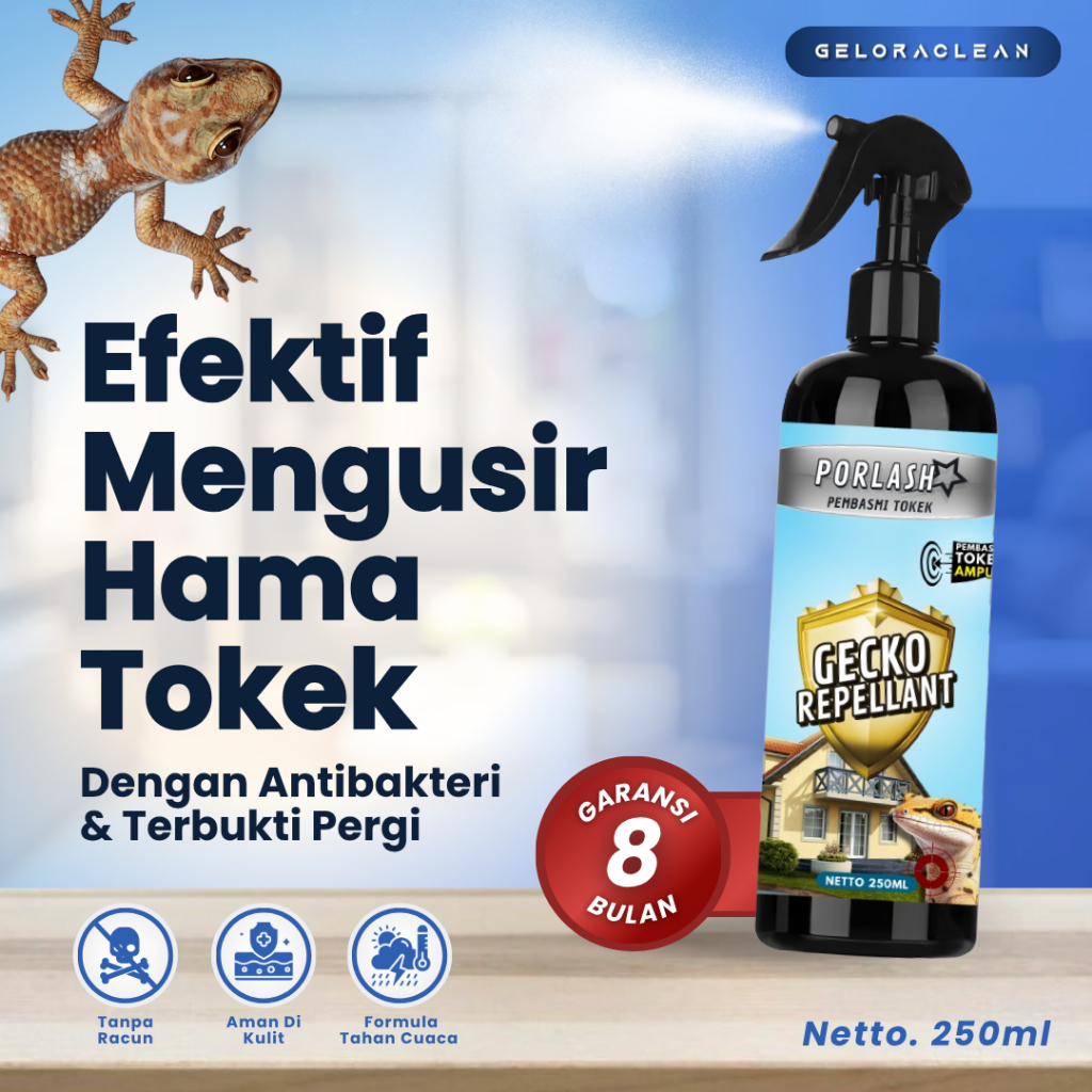 GECKO REPELLANT Semprotan Pengusir Tokek Efektif Mengusir Hama Tokek Penangkal Tokek Ampuh Aman