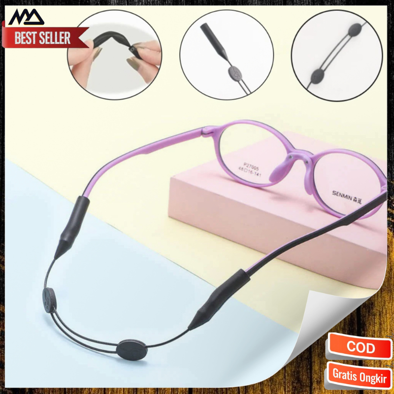 Strap Kacamata Olahraga / Strap Kacamata Olahraga Silikon Safety Sport / Tali Kacamata Silikon