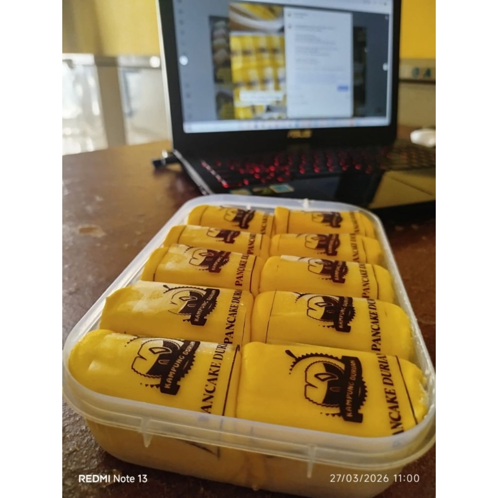 Pancake durian Big Jumbo kemasan Box 900 ml Isi 10