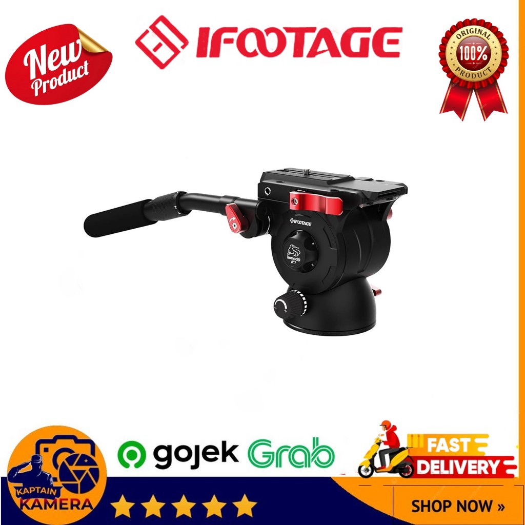 IFOOTAGE Komodo K7 Fluid Head Tripod Stabilizer Video Camera