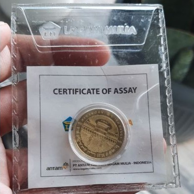 1 DINAR ANTAM SERTIFIKAT LOGAM MULIA EMAS 22 KARAT KOIN 2019 GOLD COIN MAHAR (BS)