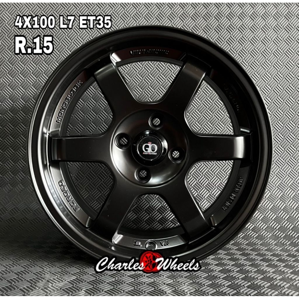 VELG TE37 GIO RING 15 BLACK