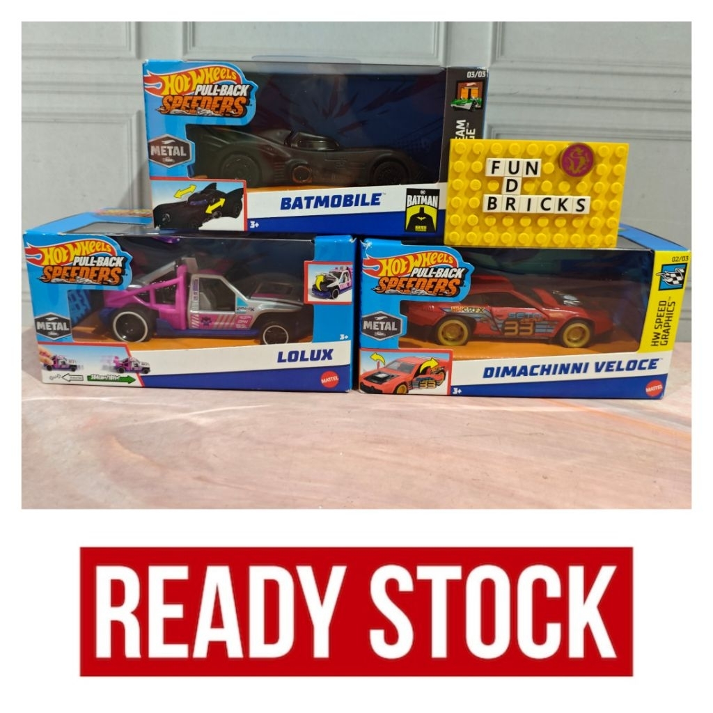 Hot Wheels PullBack Speeders Mainan Mobil