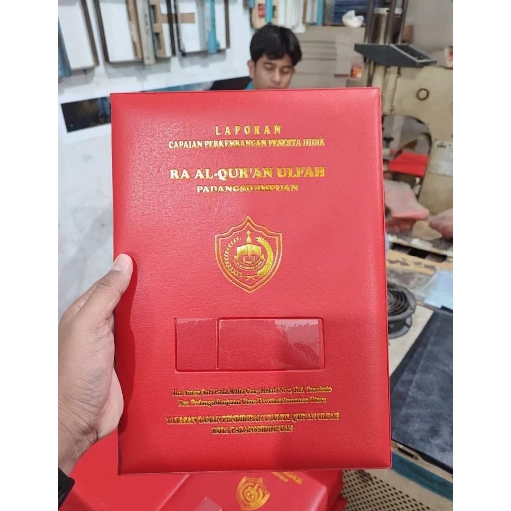 Sampul Raport A4 Isi 30 Lembar - Map Raport Sekolah Custom Logo - Cetak Map Raport Medan | PT. Dayu 