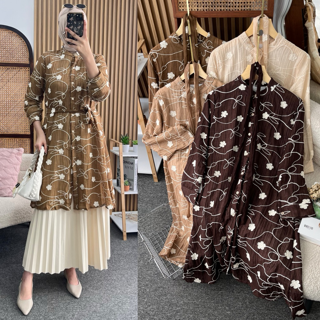 Little butik SOFYA PREMIUM TUNIC | long tunic simple bahan katbol