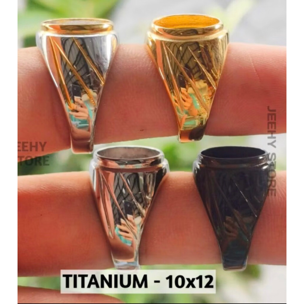 Ring cincin titanium 10x12