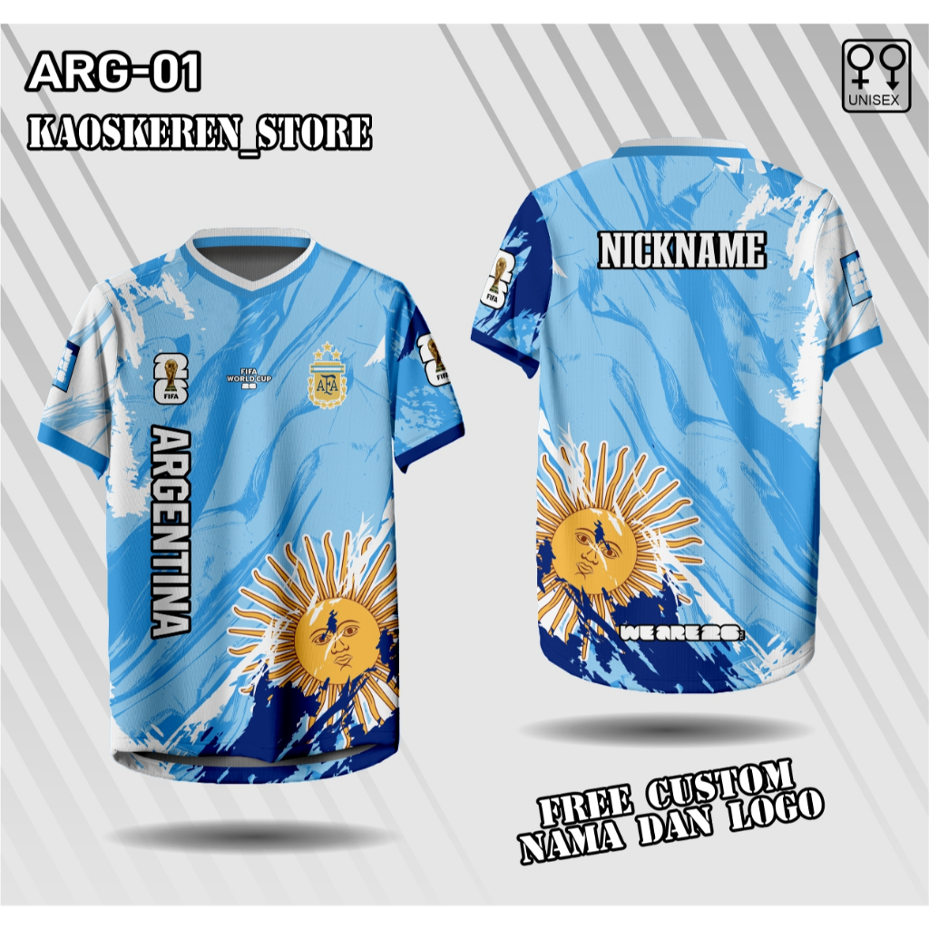 jersey piala dunia 2026 argentina fans jersey kaos suporter argentina jersey world cup 2026 argentin